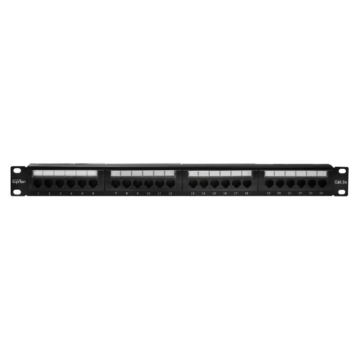 Патч-панель UTP 24хRJ-45 кат.5E 1U 19дюйм 10-0403