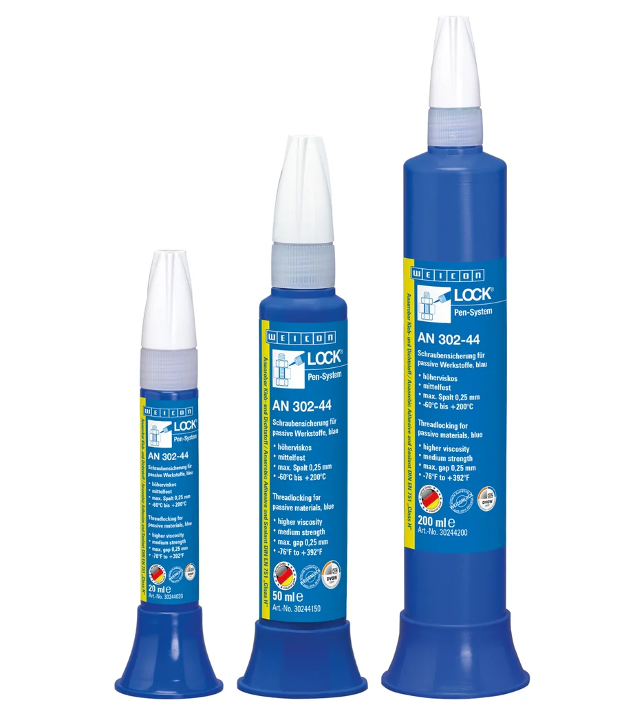wcn30244020 - 10037361 WEICONLOCK AN 302-44 Фиксатор резьбы (20 мл) для фиксации резьбовых соединений пассивных материалов.
