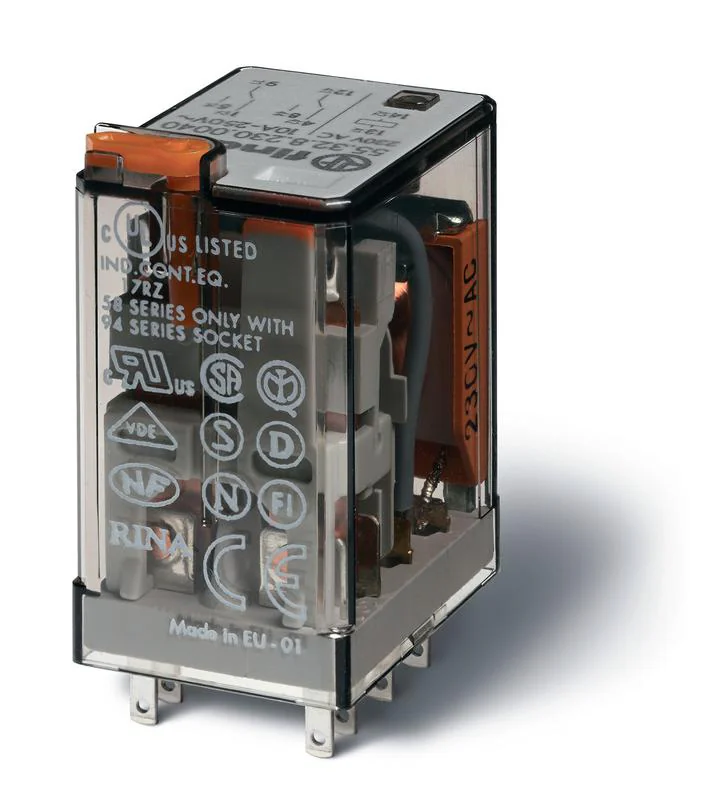 Реле миниатюрное 2CO 10А кат. 230В AC RTI 553282300000