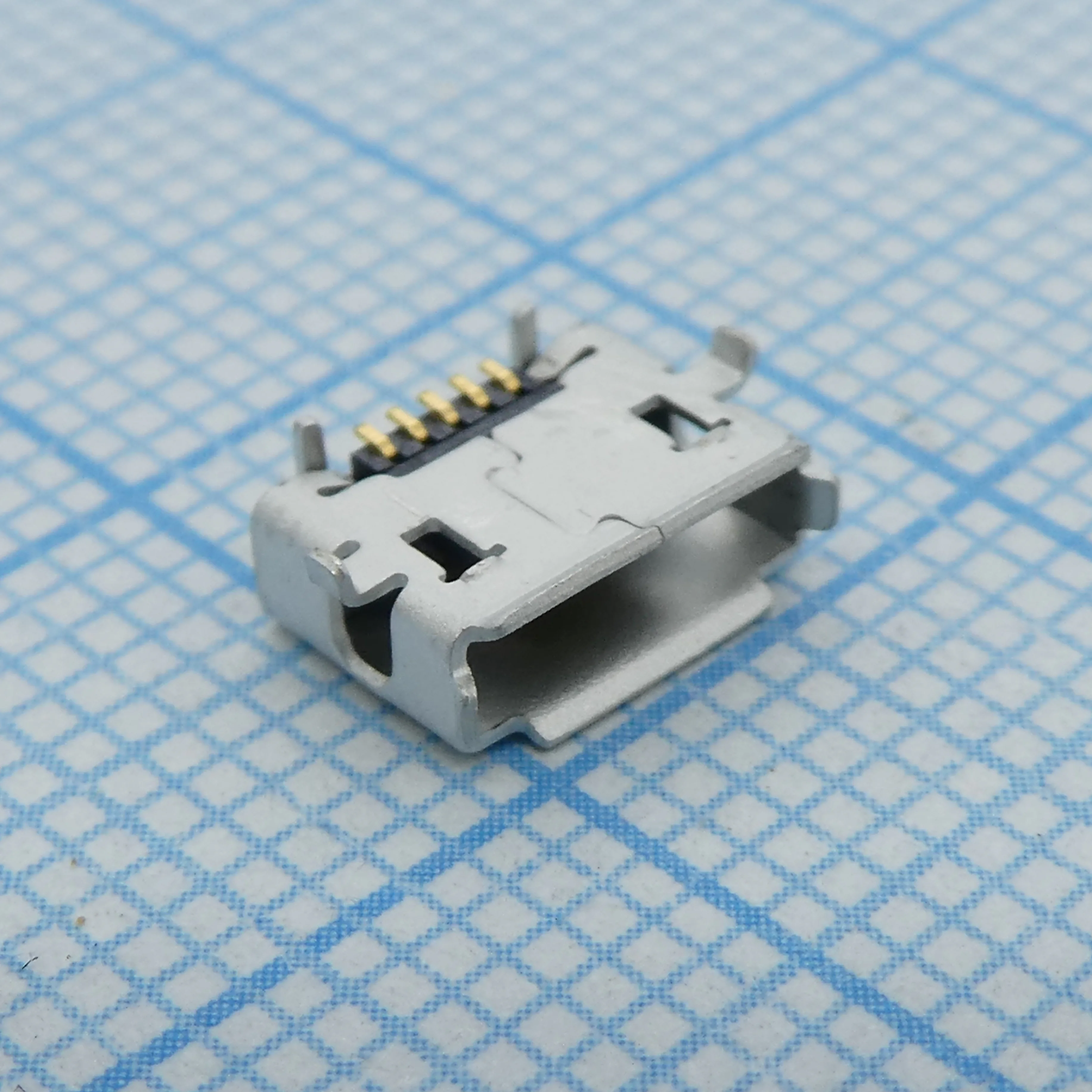475900001 - Разъем Micro USB тип B, USB 2.0, розетка, 5 вывод(-ов), Поверхностный Монтаж, Прямой Угол
