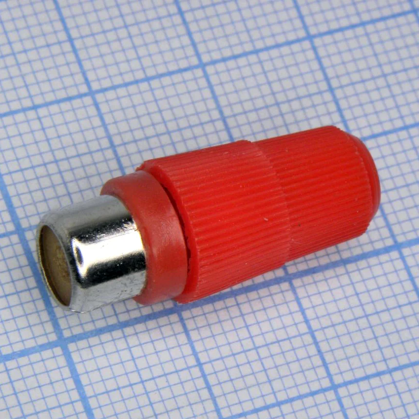 RCA 4008 R - RCA гнездо кабельное, разъем типа "тюльпан"