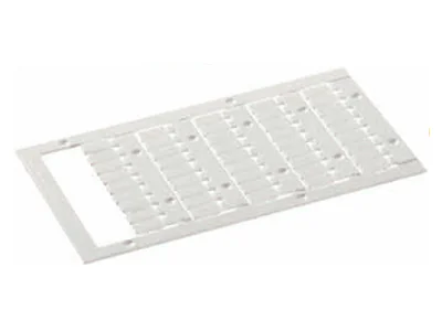 Маркировка  WMP 5 - SI2KTB5085DW - Пластина с маркировочными шильдиками для клемм шириной 5 мм, для плоттера wieplot, 45 шильдиков