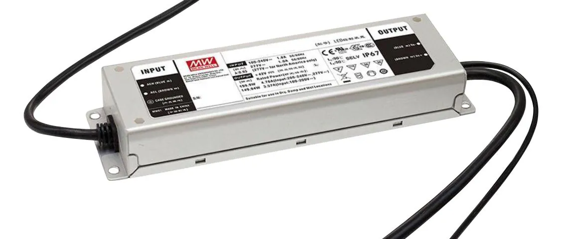ELG-200-12B - AC/DC драйвер электропитания светодиодов 200 Вт, стабилизация напряжения/тока