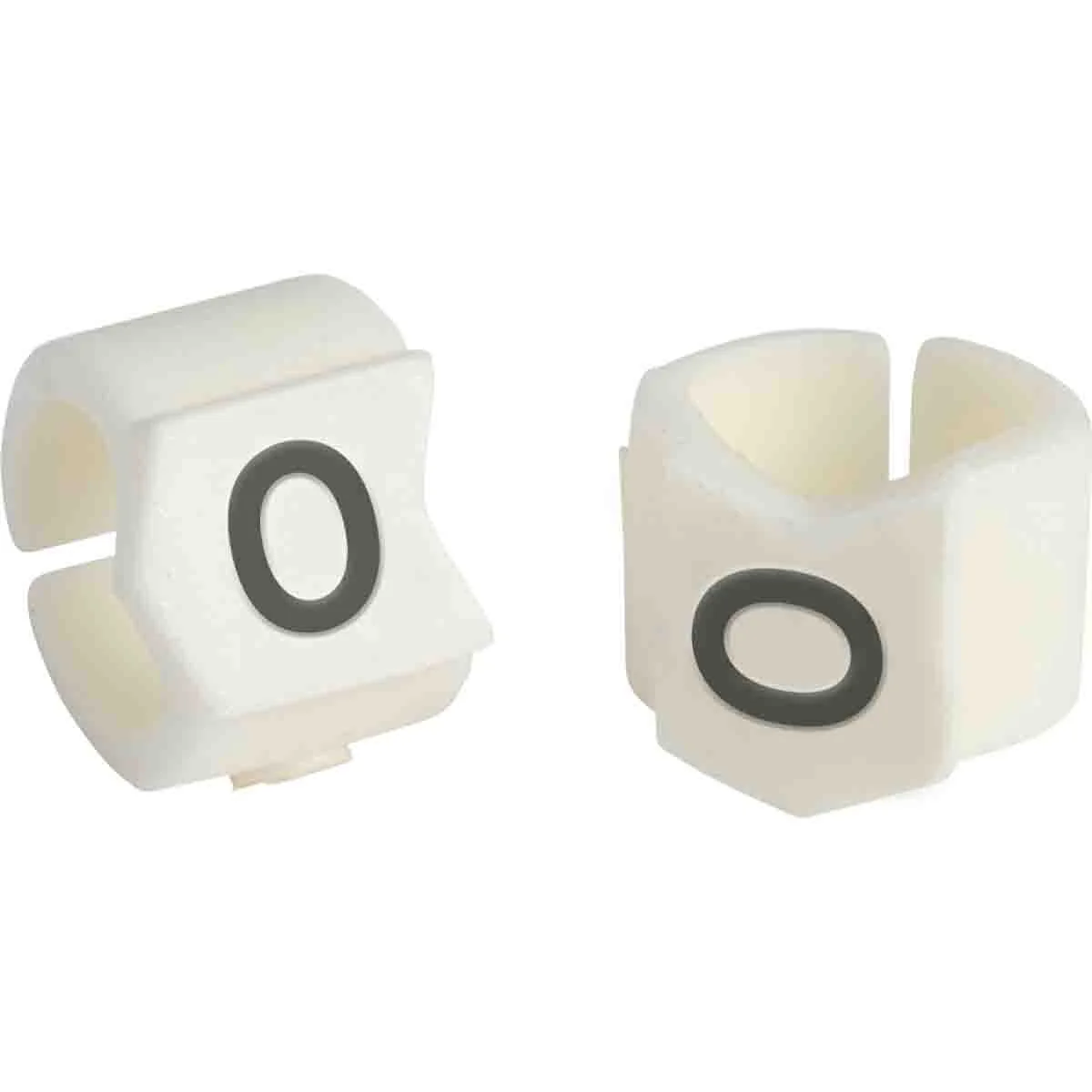 brd133424 - SCN-23-O-CAP клипсы белые, 50шт/упак, для провода 5,9-8,5мм диаметра, легенда O