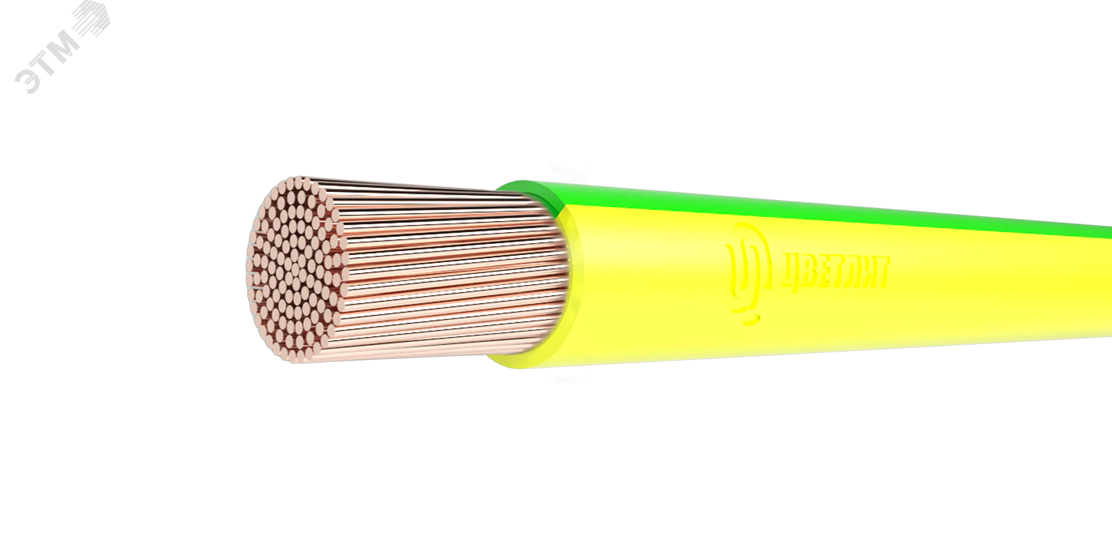 Провод ПуГВнг(А)-LS 1х2.5 450/750В Ж/З (бухта) (м) 00-00130614
