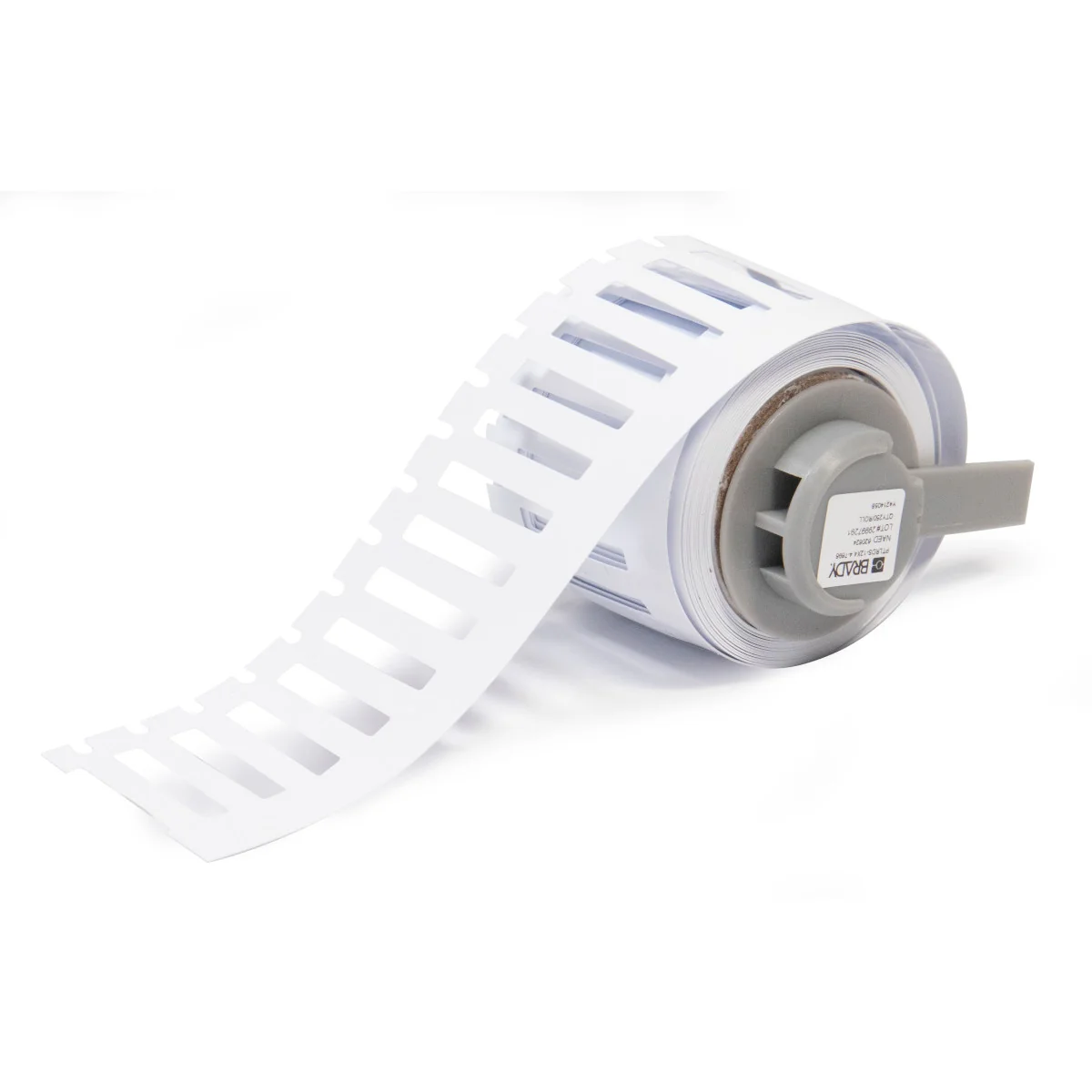 brd312057 - M6-12x4.4-7696-WT жесткие вставки для контейнеров Durasleeve, материал B-7696, винил, белый, размер 12х4.4 мм, 250 шт. упак.
