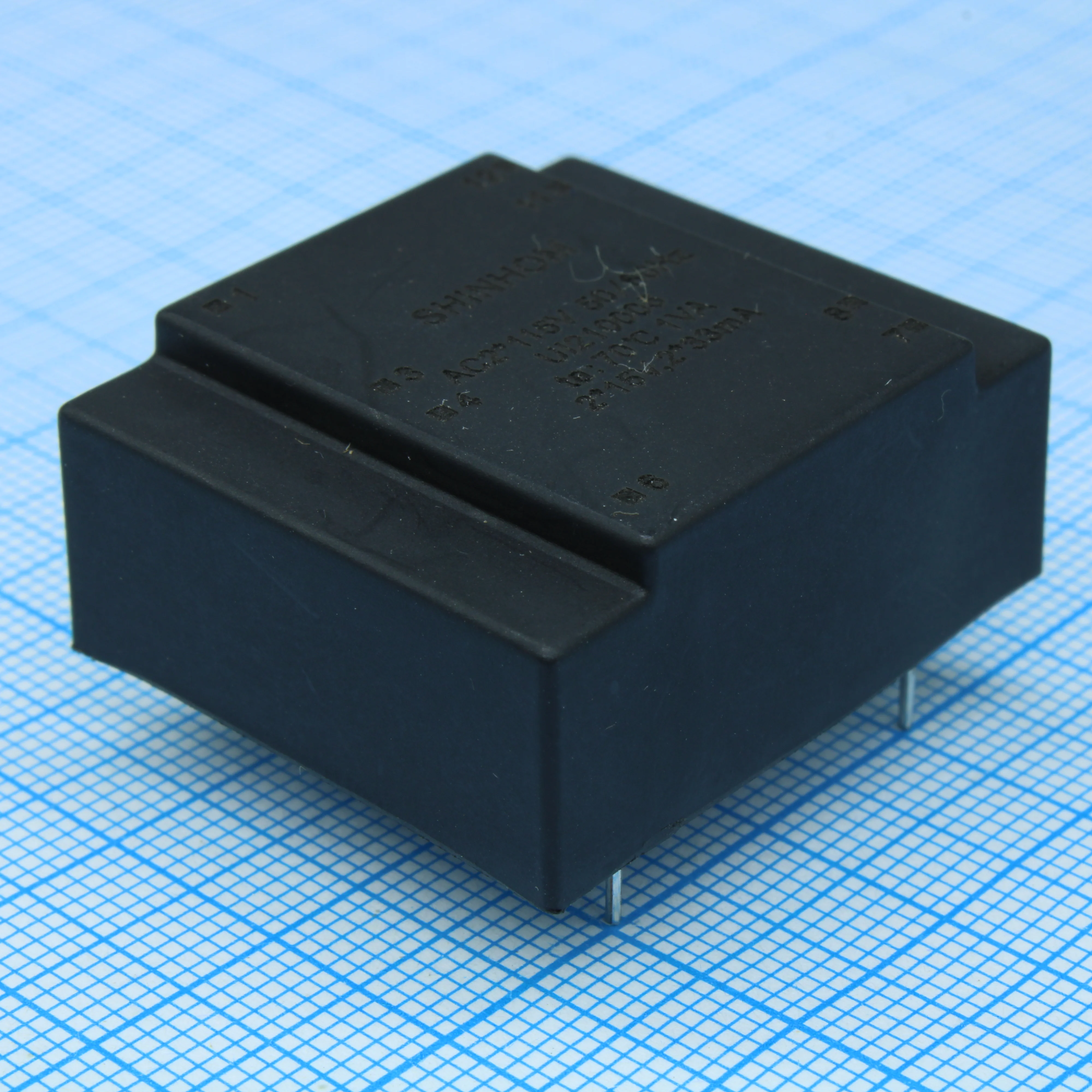 UI210005 - Трансформатор питания 1ВА  2x115В, 2x15В , 2x33мА ta70°