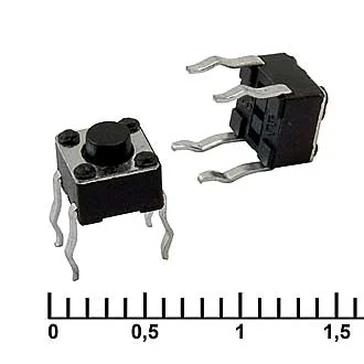 IT-1109 (4.5X4.5X3.8) - Кнопка тактильная IT-1109, 4.5x4.5x3.8 мм