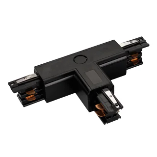 Коннектор тройной LGD-4TR-CON-EXT-R1-BK (C) 026148 - T-образный коннектор для треков 4TR. Цвет черный.  Аналог XTS-37 Global Track Pro.  Направление соединений снаружи/справа. 166х99х33 мм с контактами, 99х66х33 мм без контактов. При использовании с трека