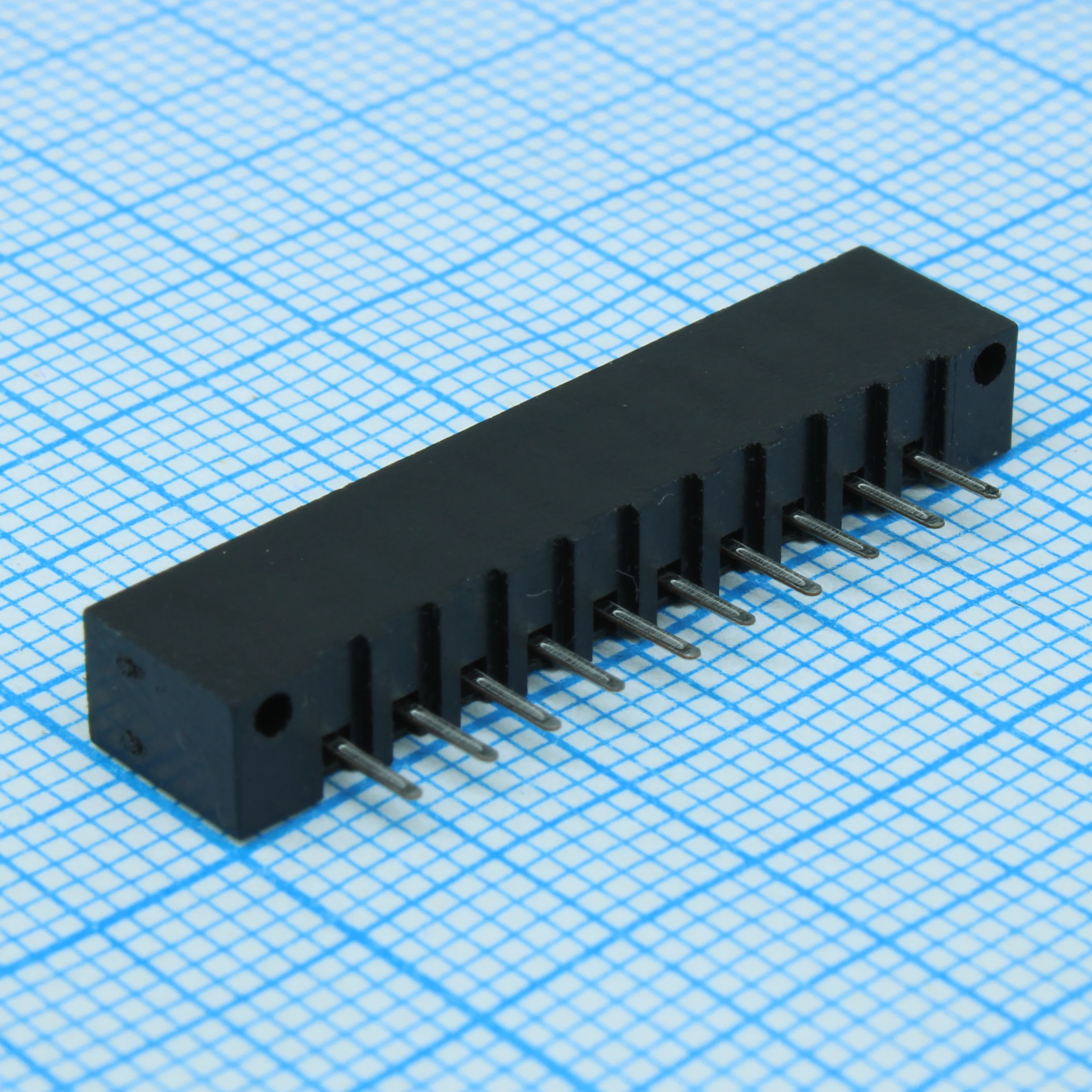 DS1020-10ST1D - FPC разъем для шлейфа на плату прямой 10pin, шаг 2.54мм