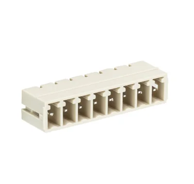 Вилка Wiecon 8513 S / 8 W - Вилочный разъем, горизонтальный, на плату, шаг 3,5 мм, 8 полюсов, фиксация на плате пайкой, 250V, 8А, без маркировки, цвет: серый, серия 8513 S W