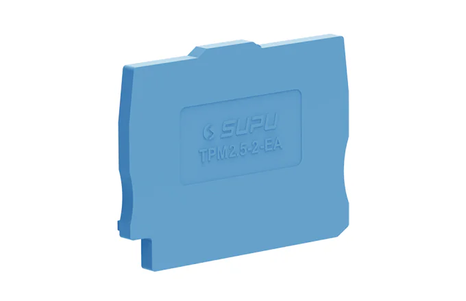 Торцевая крышка TPM2.5-2-BU-EA - Торцевая крышка для клемм TPM2.5-2…, цвет: синий