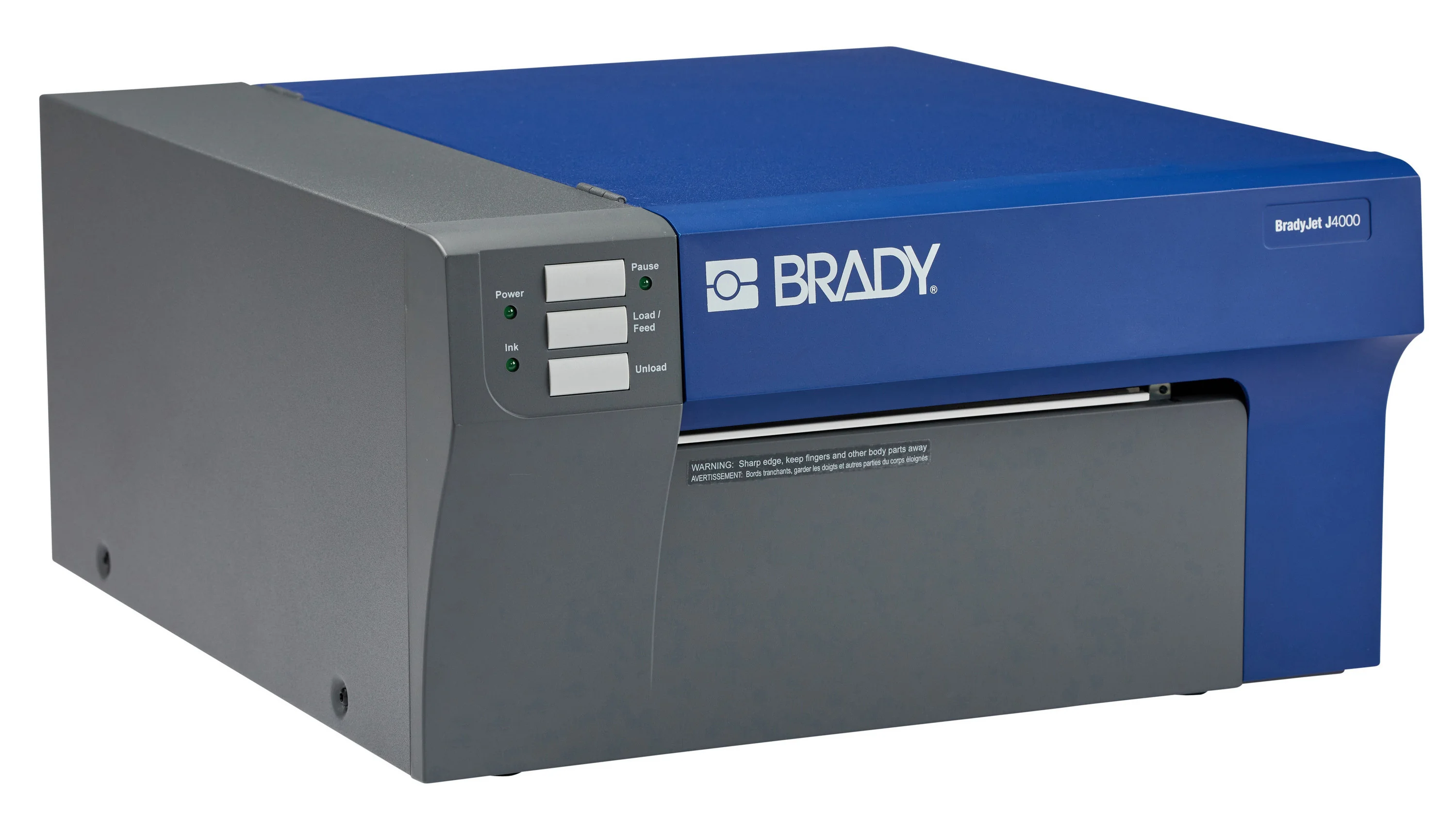 gws152711 - Принтер BRADY J4000-EU полноцветный струйный с базовым ПО BWS. В комплекте шнур питания, USB кабель, катридж J40-CMY, материал В-2595 (101.6мм х 6.09м), руководство по быстрому запуску.