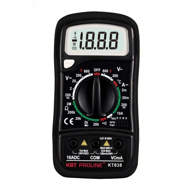 KT 838 серия PROLINE - Компактный цифровой мультиметр