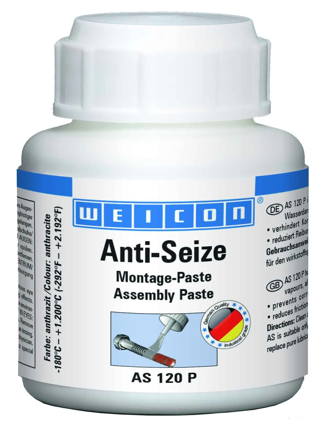 wcn26000012 - 10000172 WEICON Anti-Seize Монтажная паста (120 г) Защита от коррозии и высокопроизводительное смазывающее ср