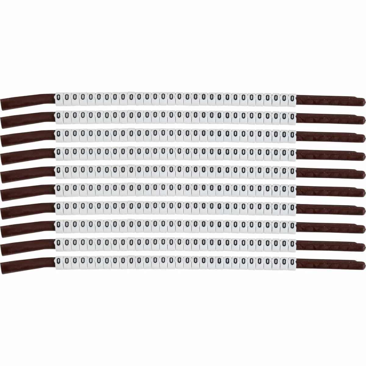 brd133924 - SCN-15-O-CAP клипсы белые, 300шт/упак, для провода 3,8-4,6мм диаметра, легенда O