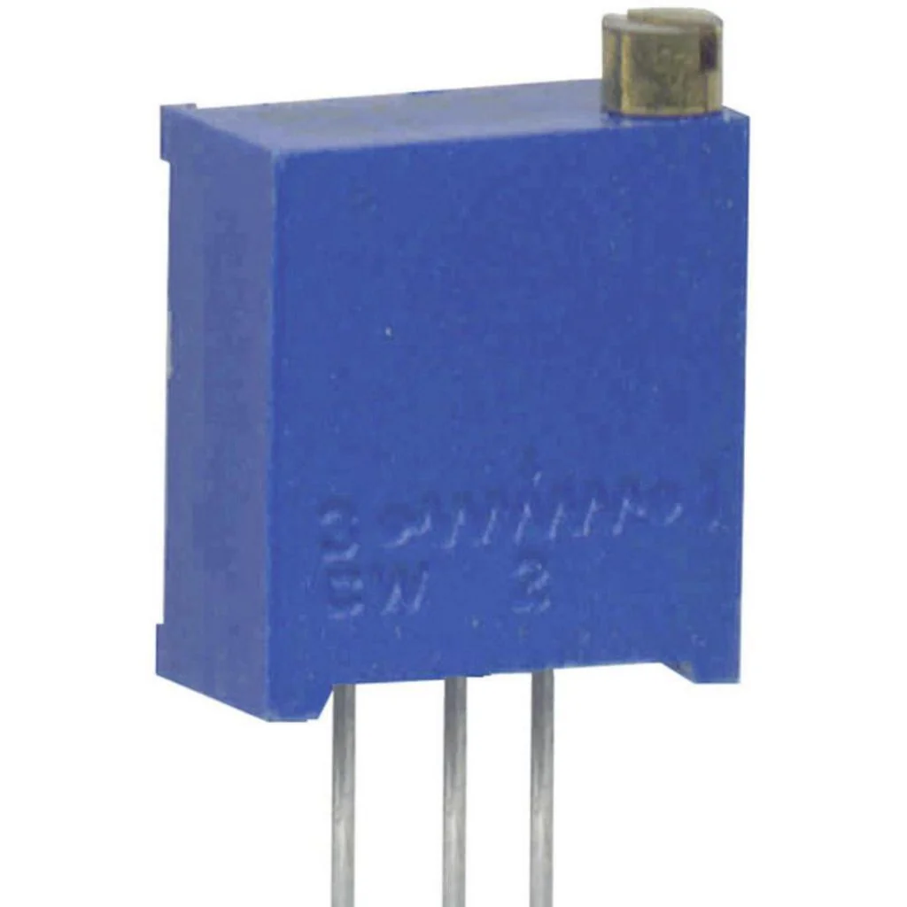TSR-3266W-201R - Потенциометр многооборотный керметный 200Ом 0.25Вт ±10% 12 ±2 оборотов, (6.7 X 4.7 X 7.2мм)