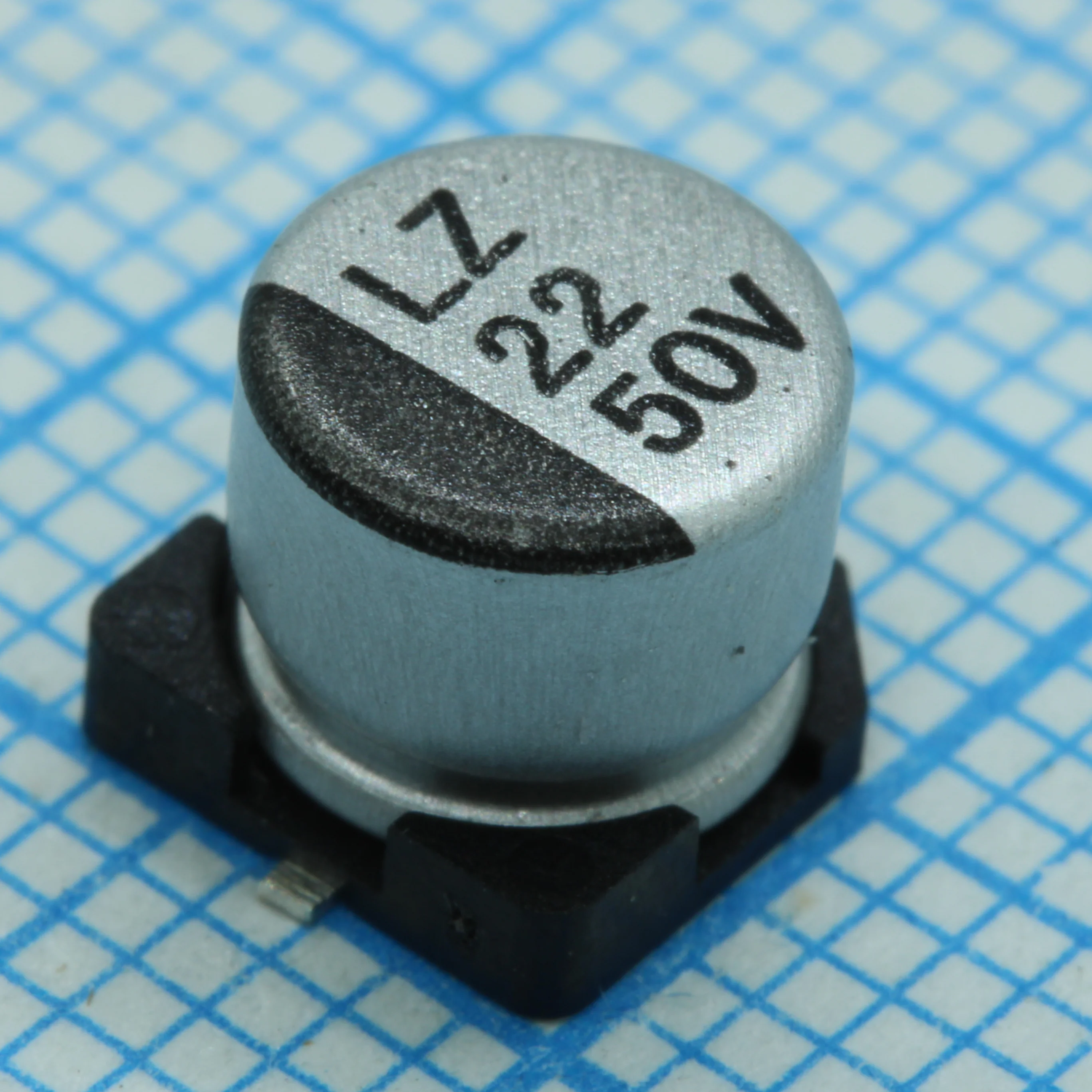 TS13C41H100MET000R - Конденсатор алюминиевый электролитический низкоимпедансный 10мкФ 50В 20% 70мА 2.0Ом SMD 6.3x5.4мм 2000ч 105C