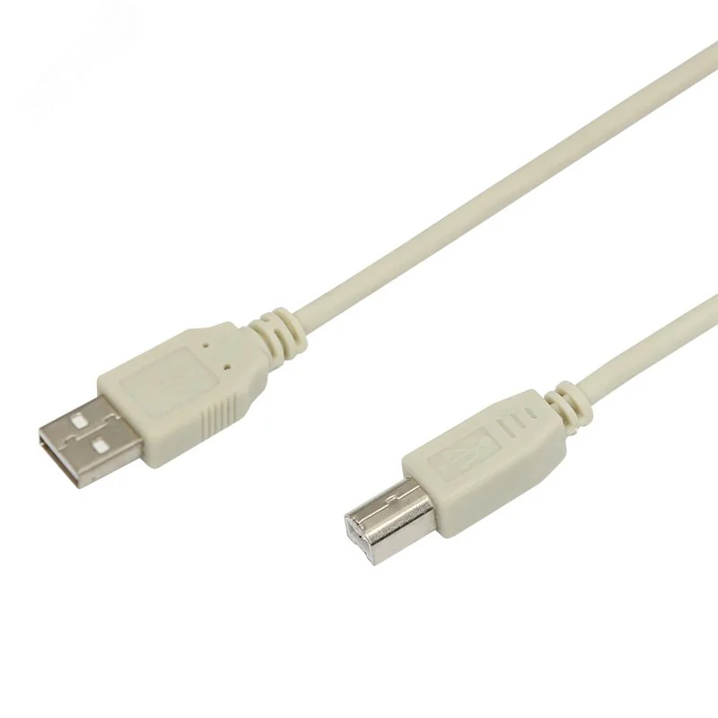 Шнур USB (шт.USB B - шт. USB A) - 1.8 метра, серый