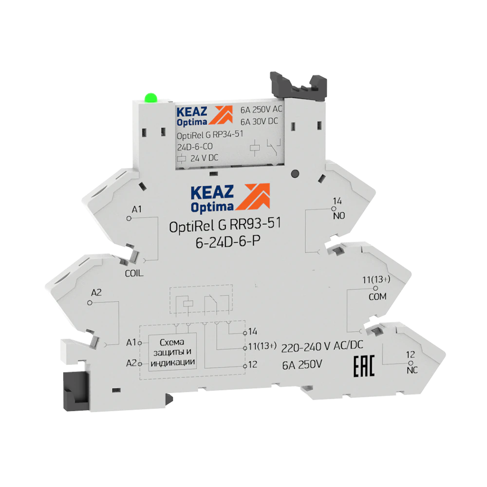 Релейный модуль OptiRel G RM38-61-220-240U-6-P-CO 280996