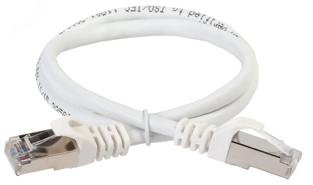 Патч-корд категория 5е FTP 1.5м PVC белый PC08-C5EF-1M5