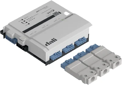 Модуль GESIS FLEX-0/3DA AC Z - Модуль расширения gesis FLEX, DALI, 3 управляемых выхода (с питанием), разъемы для подключения в комплекте, монтаж DIN35, для работы требуется базовый модуль