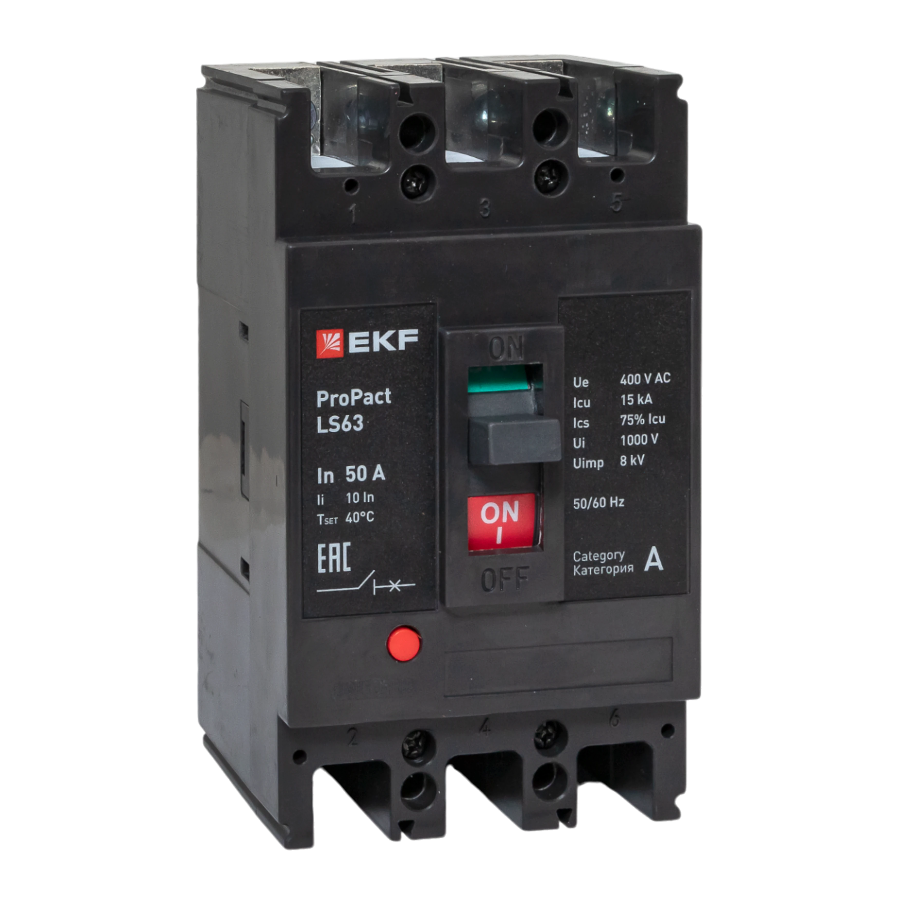 Автоматический выключатель LS63 15кА 3P 50А ProPact EKF