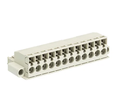 Розетка Wiecon 8213 BFK/12 TOP K F - Розеточный разъем, угловой, на кабель, с монтажными фланцами, шаг 5,08 мм, 12 полюсов, номинальное сечение: 2,5 мм кв., пружинная фиксация провода, 400V, 12А, с маркировкой, цвет: серый, серия 8213 BFK F