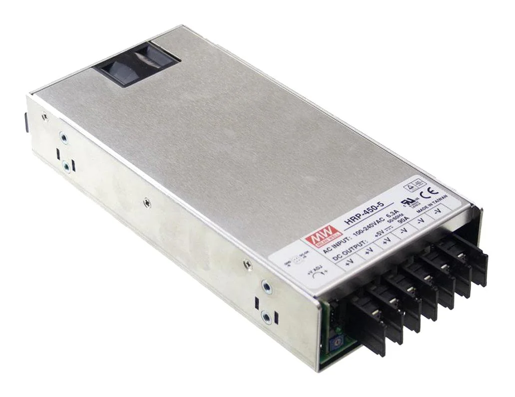 HRP-450-5 - Импульсный источник питания в кожухе 450Вт коррекция коэффициента мощности 5В/90A
