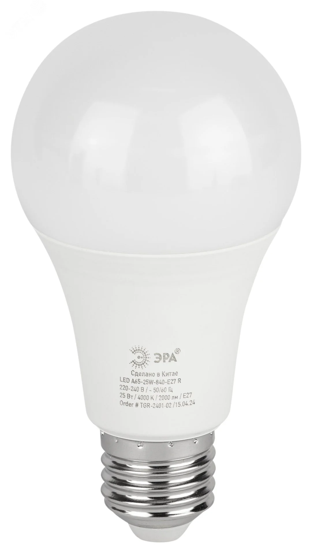 Лампа светодиодная LED 30 Вт 3000Лм 4000К груша нейтральный E27 220-240В LED A65-30W-840-E27 Green Line Б0067144