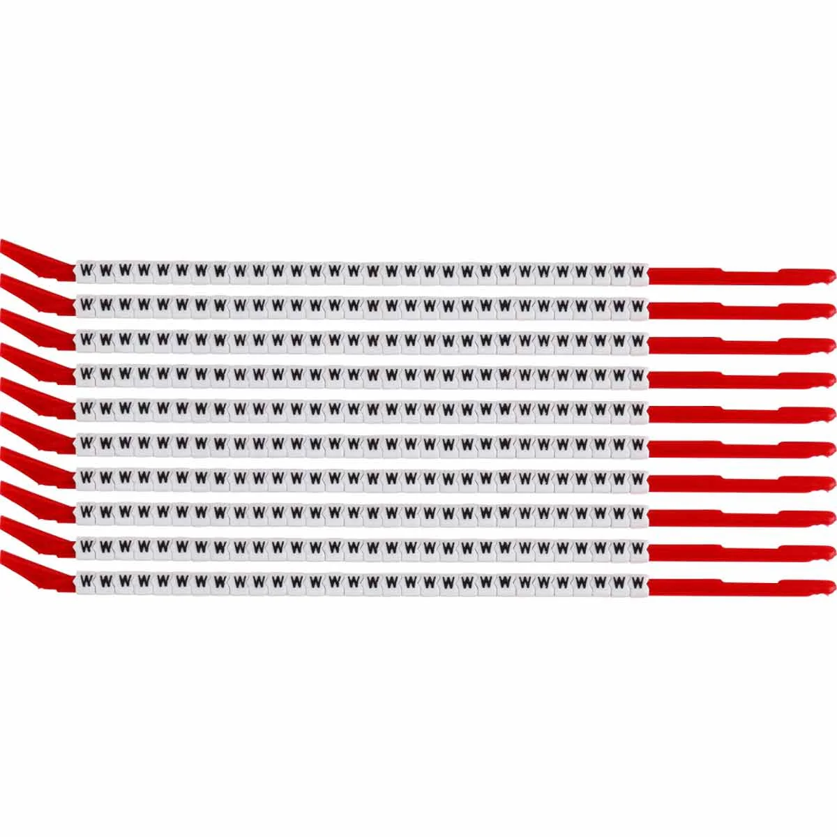 brd313132 - SCN-10-W клипсы, легенда "W", нейлон, для провода диаметром 2.8-3.4мм, 300 шт. в упак.