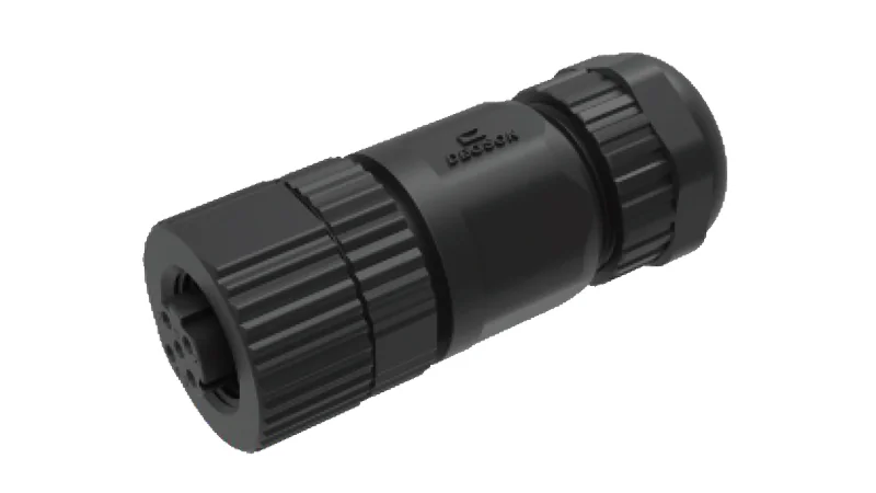 Розеточный разъем PS-M12A-03P-FF-SL7001 - Розеточный разъем на кабель, 3 полюса, M12, прямой, фиксация провода пайкой, A-Code, диаметр кабеля: 4,0-8,0 мм, сечение: 0,25 - 0,52 мм кв., 4А, 250V, корпус из пластика, резьбовой фиксатор разъемного соединения 