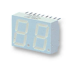 HDSP-521G - Индикатор светодиодный 7-сегментный 14.2мм 2-знаковый общий анод зеленый десятичная точка справа