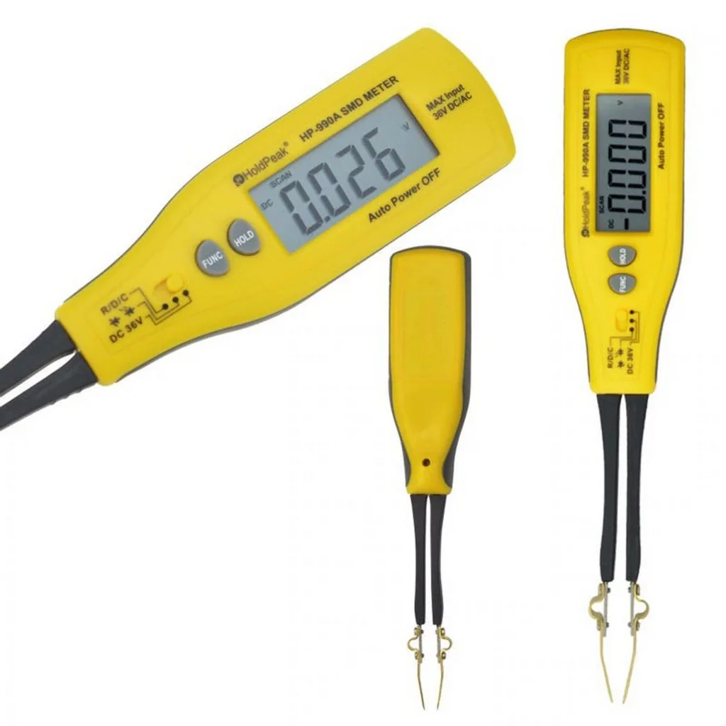 Измеритель RC HP-990A - Измеритель SMD компонентов (RC),выполнен в виде пинцета для удобства работы с без выводными компонентами