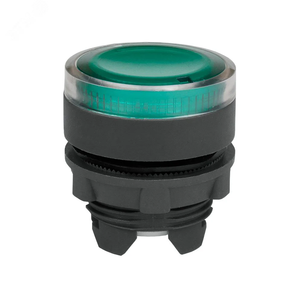 Головка кнопки OptiSignal D22 A5-PL-3 с подсветкой зеленая пластик ZB5AW333 332306