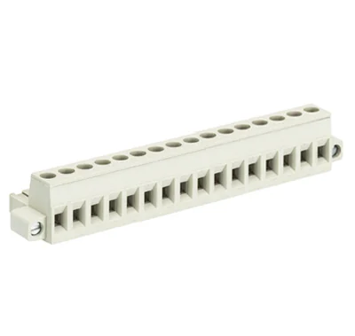 Розетка Wiecon 8113 B /16 F - Розеточный разъем, прямой, на кабель, с монтажными фланцами, шаг 5,00 мм, 16 полюсов, номинальное сечение: 2,5 мм кв., винтовая фиксация провода, 400V, 12А, с маркировкой, цвет: серый, серия 8113 F