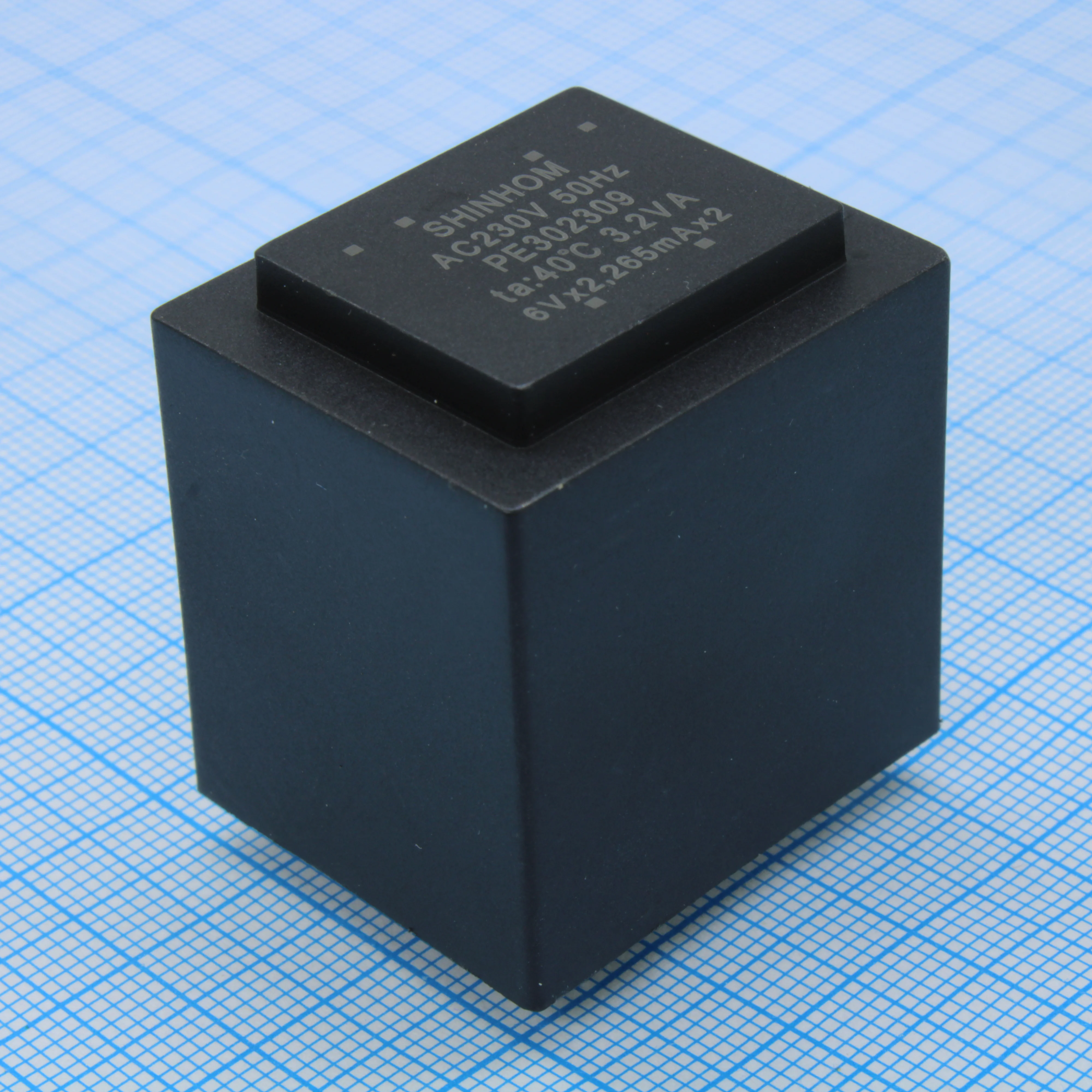 PE302309 - Трансформатор питания 3.2ВА 230В 2x6В 2x265мА ta 40°C (EI 30/23)34мм