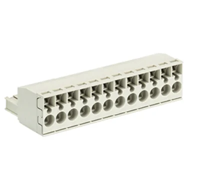 Розетка Wiecon 8113 BFK / 12 TOP - Розеточный разъем, угловой, на кабель, шаг 5 мм, 12 полюсов, номинальное сечение: 2,5 мм кв., пружинная фиксация провода, 400V, 12А, с маркировкой, цвет: серый, серия 8113 BFK