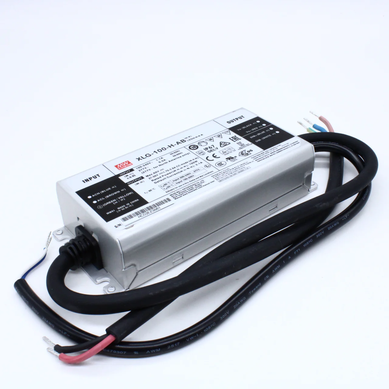 XLG-100-H-AB - Источник электропитания светодиодов класс IP67 96Вт 27-56В/875-2780мА стабилизация тока