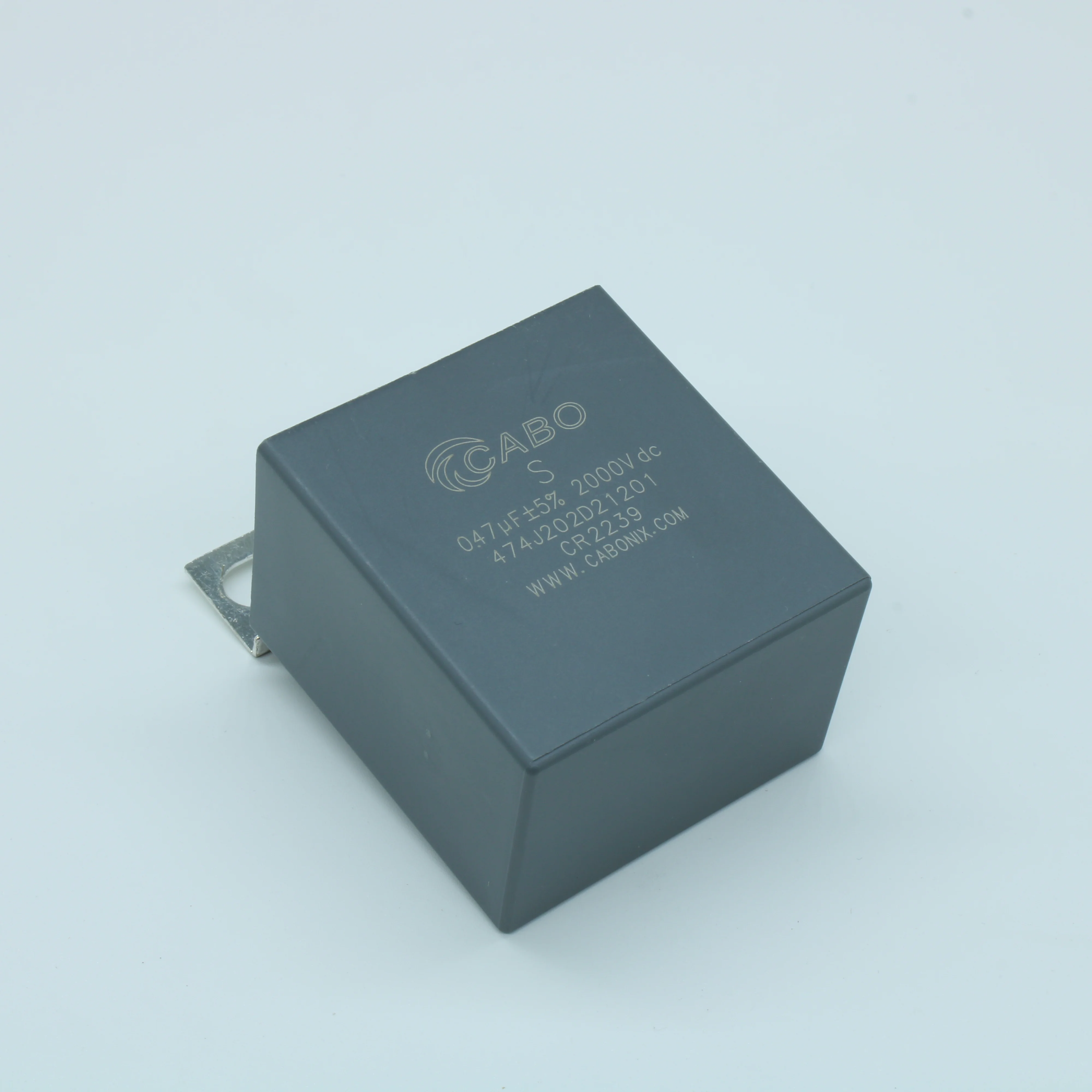 474K202D21201 - Конденсатор металлоплёночный полипропиленовый снабберный 0.47 мкФ ±10% 2000 В dc, 25 А, размер 42 мм * 30 мм * 45 мм