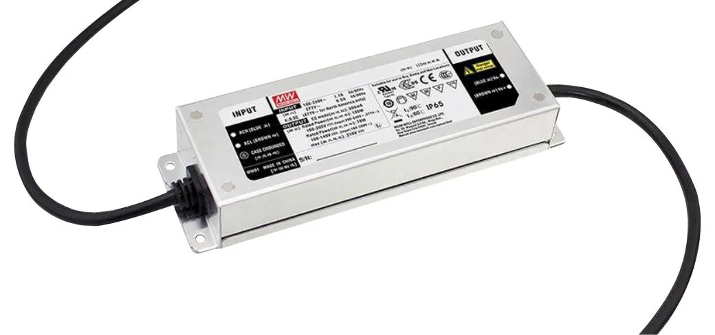 ELG-100-C500A-3Y - AC-DC, 100Вт, IP65, вход 100…305В AC, 47…63Гц/142…431В DC, ККМ, выход 100…200В/500мА, рег. тока 50...100%, изоляция 3750В AC, в кожухе 199х63х35.5, -40…+70°С, с проводом заземления