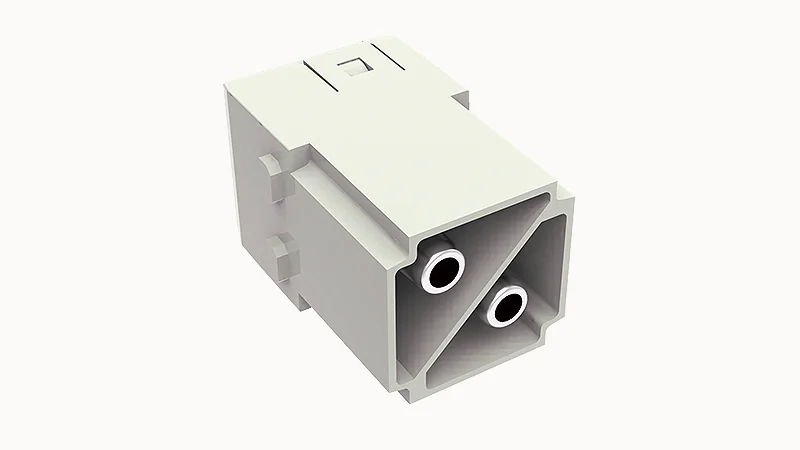 Вилочная контактная вставка D2MK-002-M (16-35mm) - Вилочная контактная вставка, аксиальная винтовая фиксация, 2 полюса, типоразмер модульный, 1000V, 100A, сечение обслуживаемых проводников 16-35 мм кв,, тип покрытия контактов: серебро