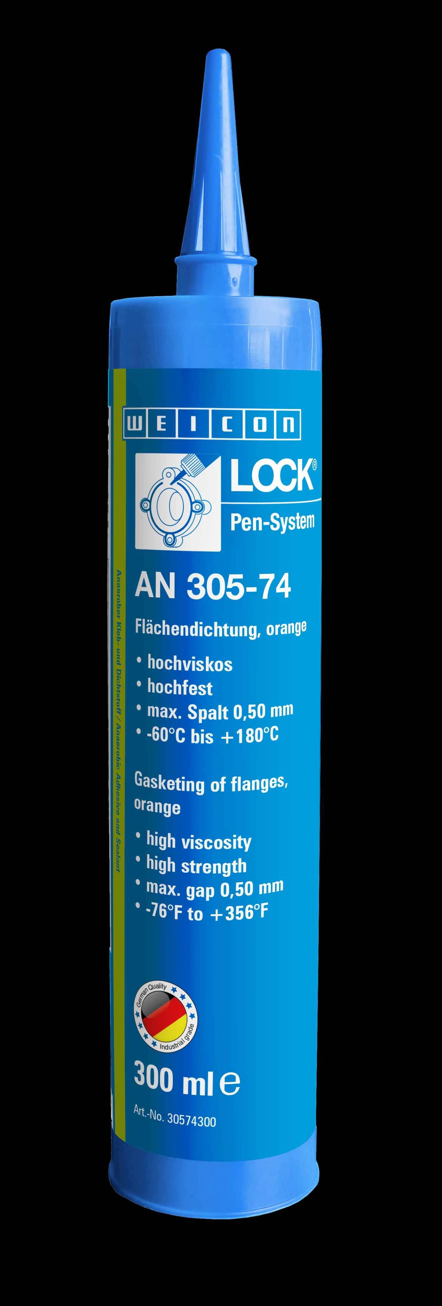 wcn30574300 - 10034146 WEICONLOCK AN 305-74 Уплотнитель фланцев (300 мл) высокая вязкость, высокая сила фиксации, макс. заз