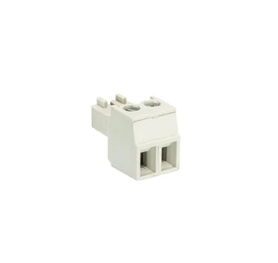 Розетка Wiecon 8813 B / 2 OB - Розеточный разъем, угловой, на кабель, шаг 3,81 мм, 2 полюса, номинальное сечение: 1,5 мм кв., винтовая фиксация провода, 250V, 8А, без маркировки, цвет: серый, серия 8813 B