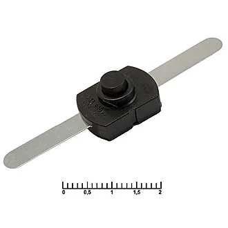 PBS101C551  1.5A 250V ON-OFF - Кнопочный переключатель PBS101C551, 1.5 A, 250 В, ON-OFF
