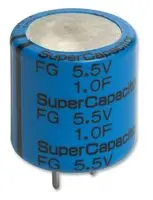 FGR0H105ZF - Ионистор 1F 5.5V -20% to 80% (16.5 х 19mm) радиальные выводы 5.08mm 65Ohm 85C