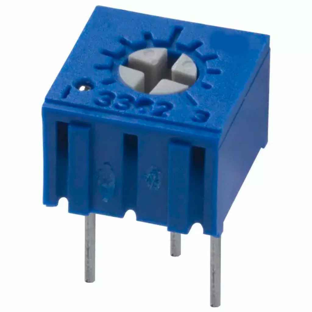 TSR-3362P-101R - Потенциометр однооборотный керметный 100Ом 0.5Вт ±10% (6.6 X 6.99 X 4.7мм)
