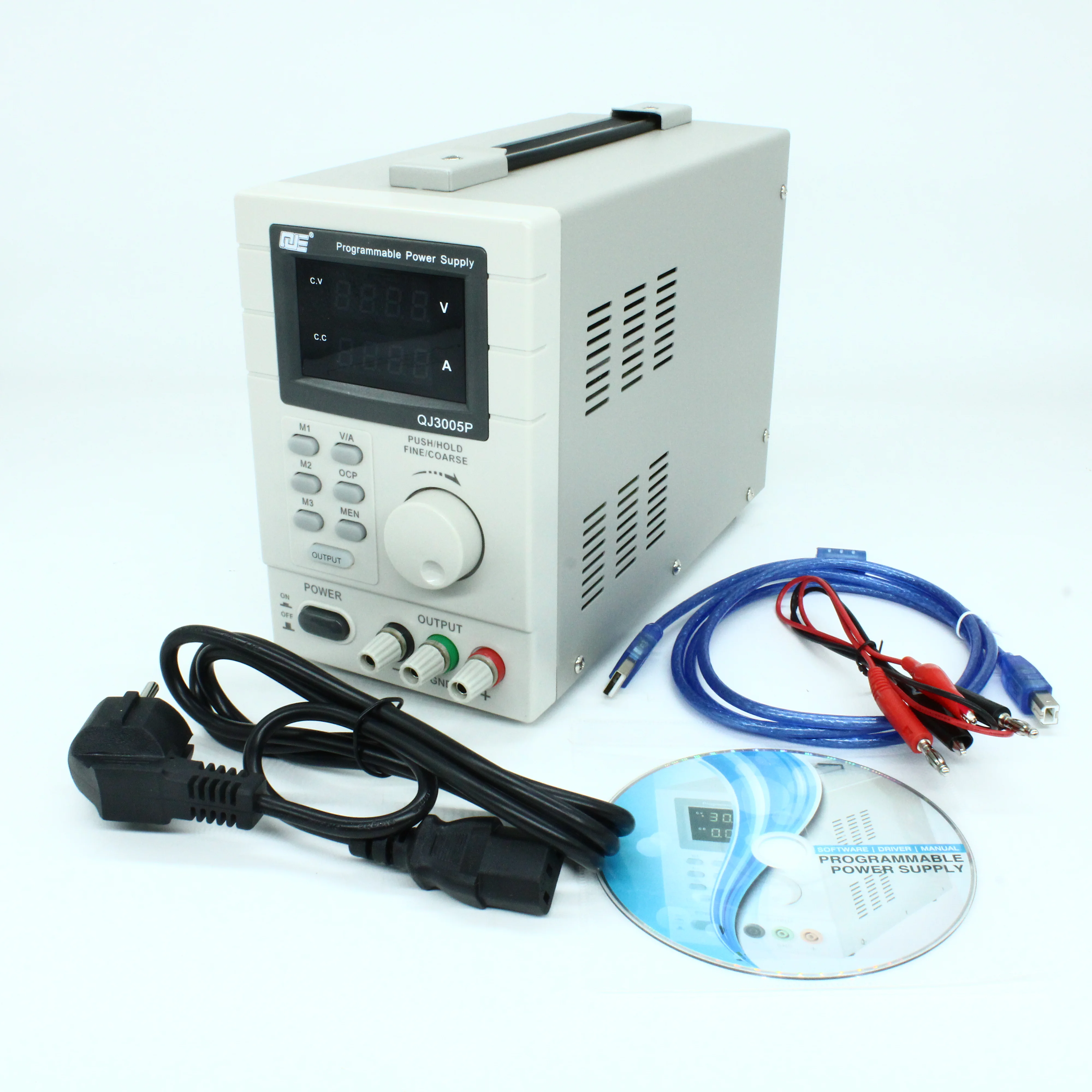 QJ3005P - Источник питания программируемый 0-30V-5A 2xLCD