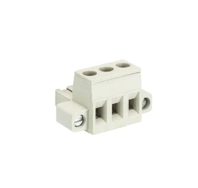Розетка Wiecon 8113 B / 3 F - Розеточный разъем, прямой, на кабель, с монтажными фланцами, шаг 5,00 мм, 3 полюса, номинальное сечение: 2,5 мм кв., винтовая фиксация провода, 400V, 12А, с маркировкой, цвет: серый, серия 8113 F