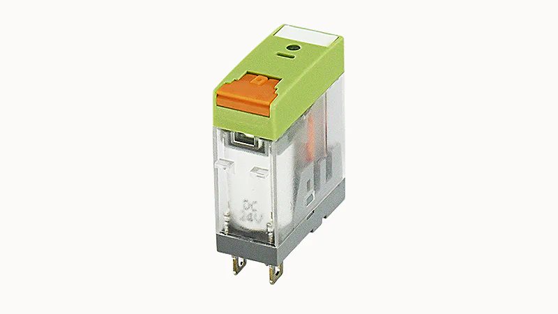 Реле без колодки DRPT-2C-LDR-A220 - Реле, 2 группы переключающих контактов, 8A, 220AC, материал контактов: Ag, светодиод + диод + тестовая кнопка